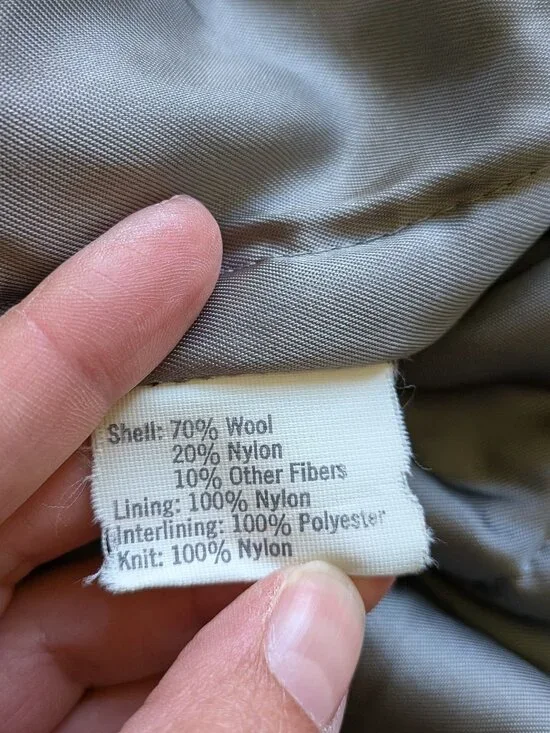 Vintage Hunt Club Wool Jacket Men M Gray Collared Bomber Jacket Made in USA - Picture 10 of 16